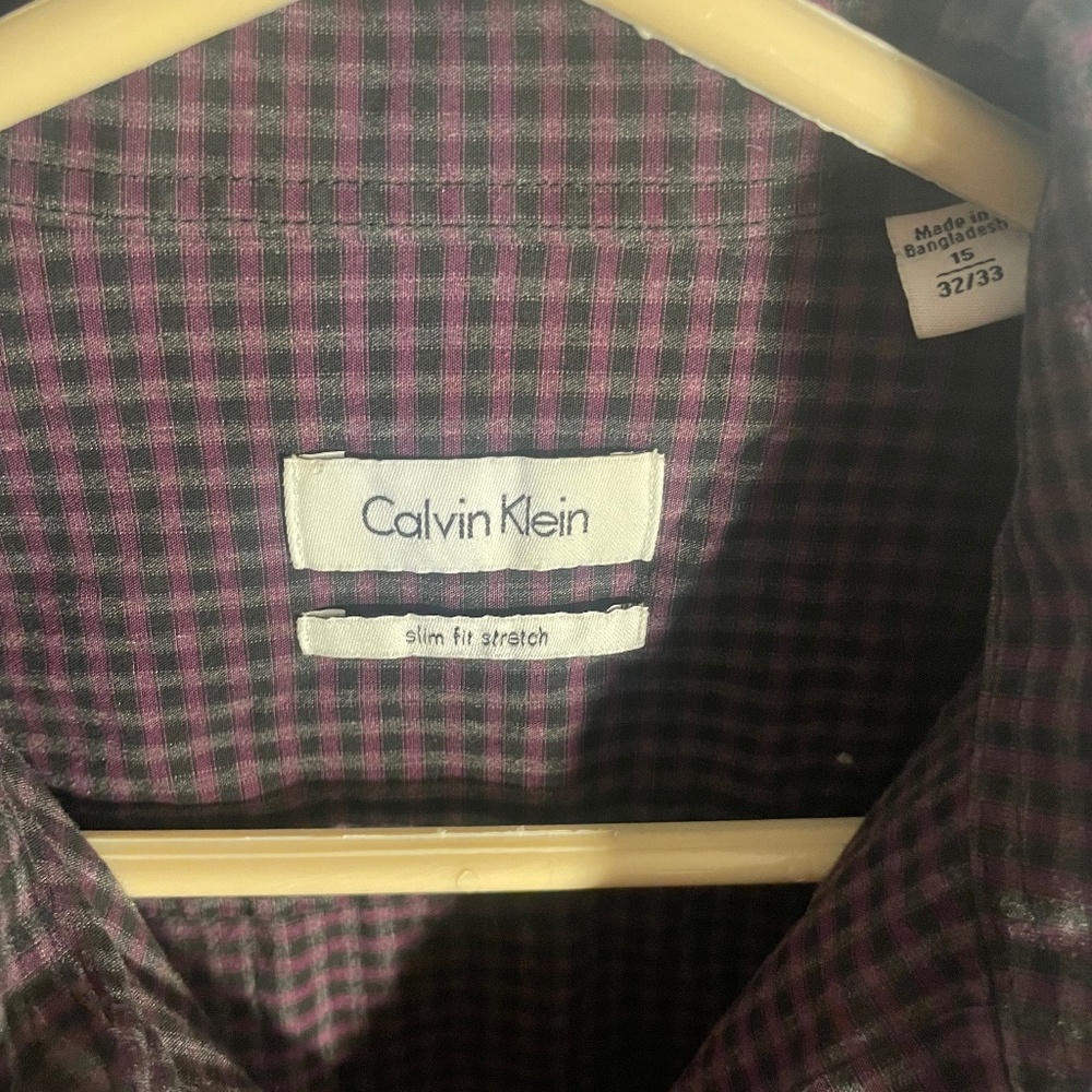 Calvin Klein casual button down shirt men medium